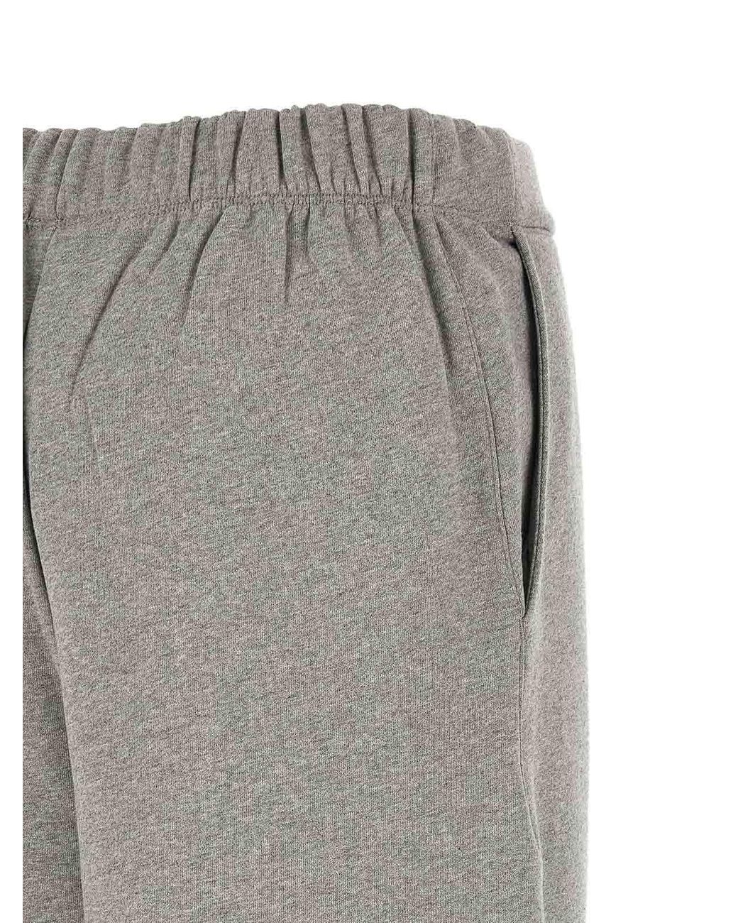 The Attico Gray Logo Embroidery Joggers