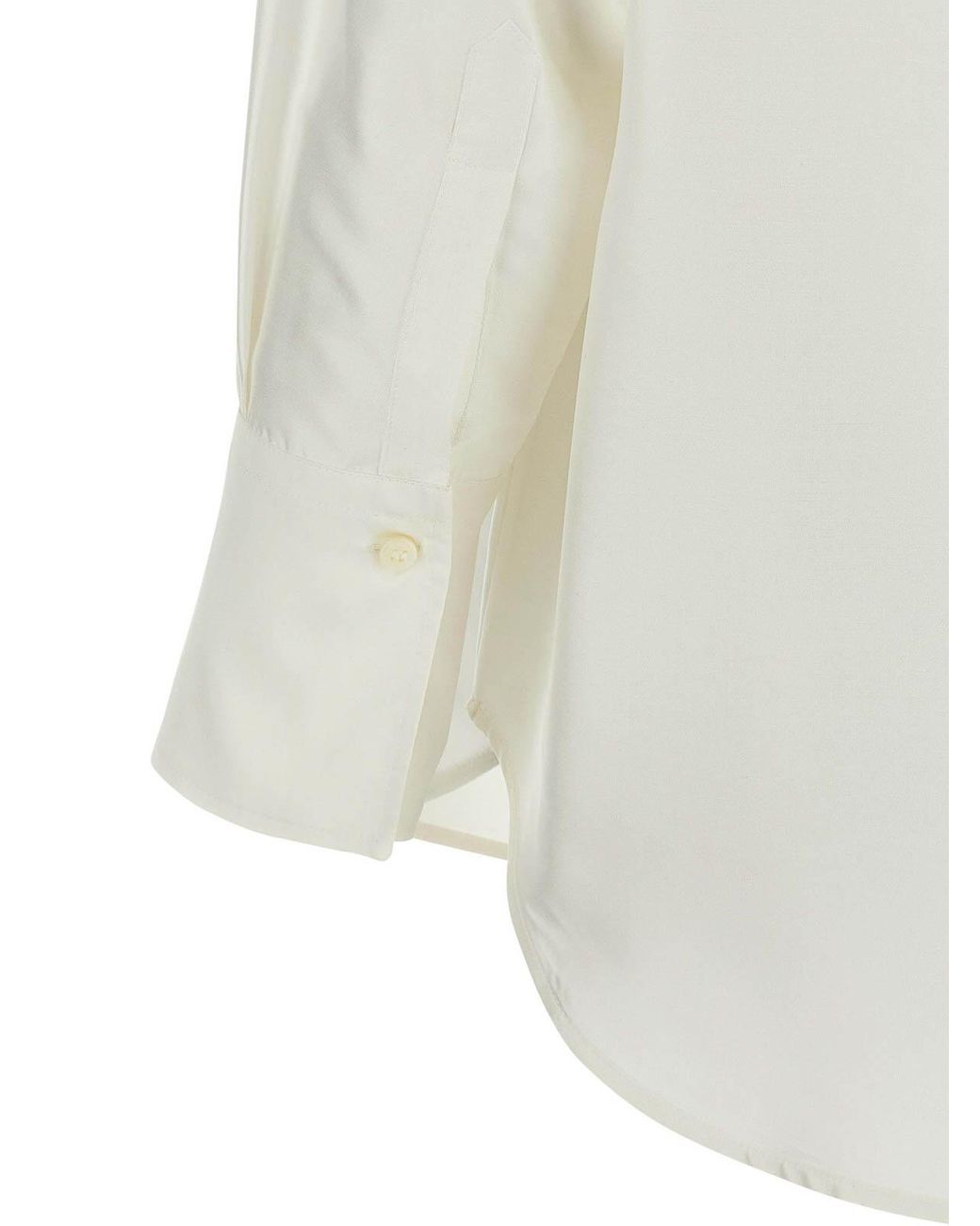 Alberto Biani White Silk Shirt