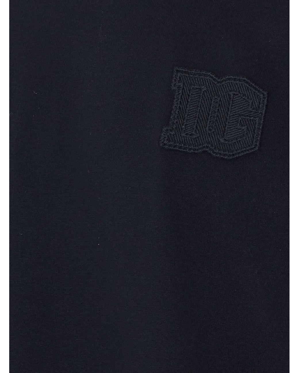 Dolce & Gabbana Blue Dg Patch T-Shirt for men