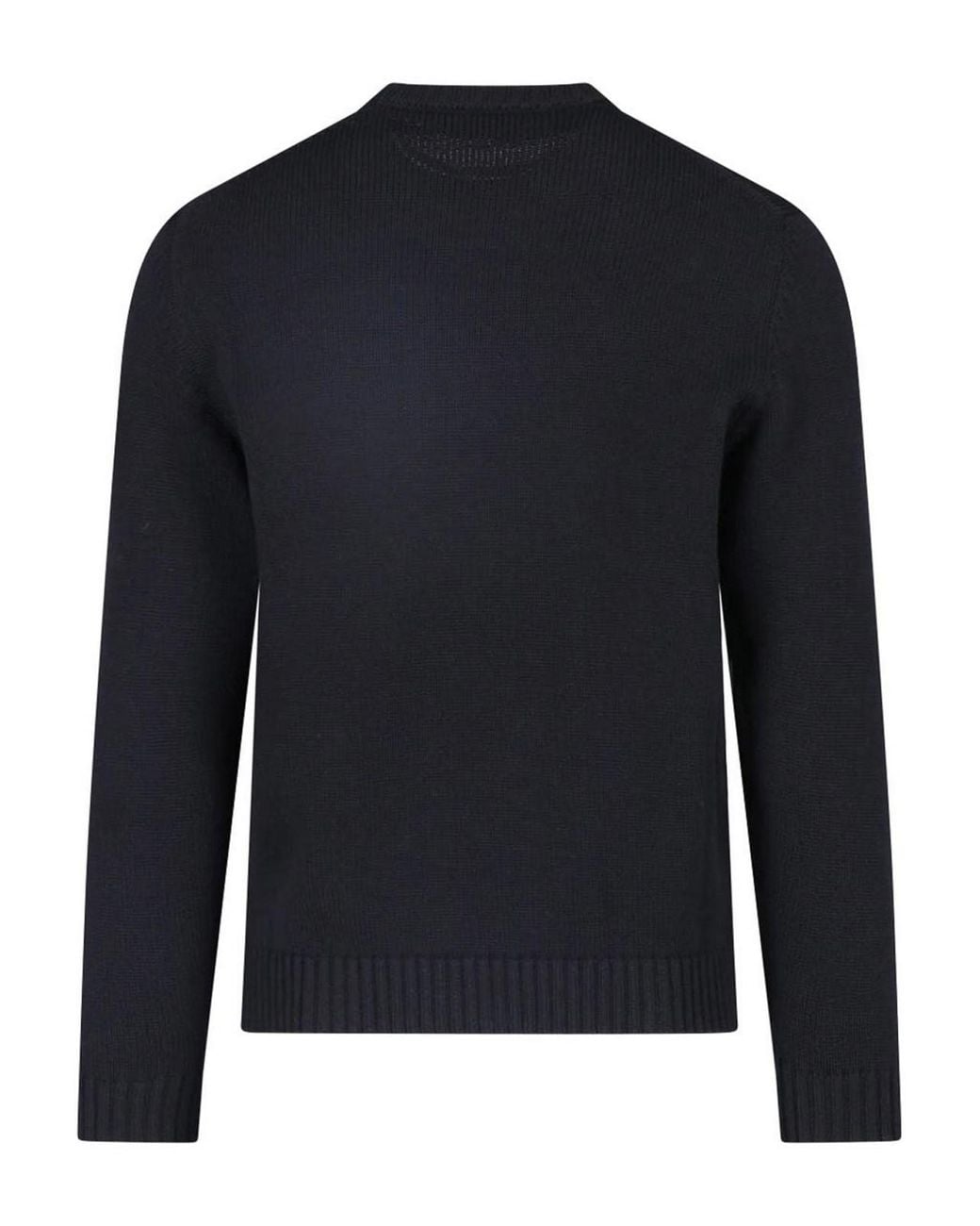 Zanone Blue Virgin Wool Sweater for men