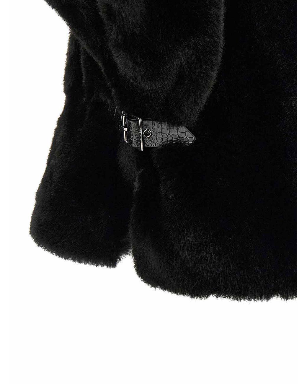 Pinko Black Fur Cape