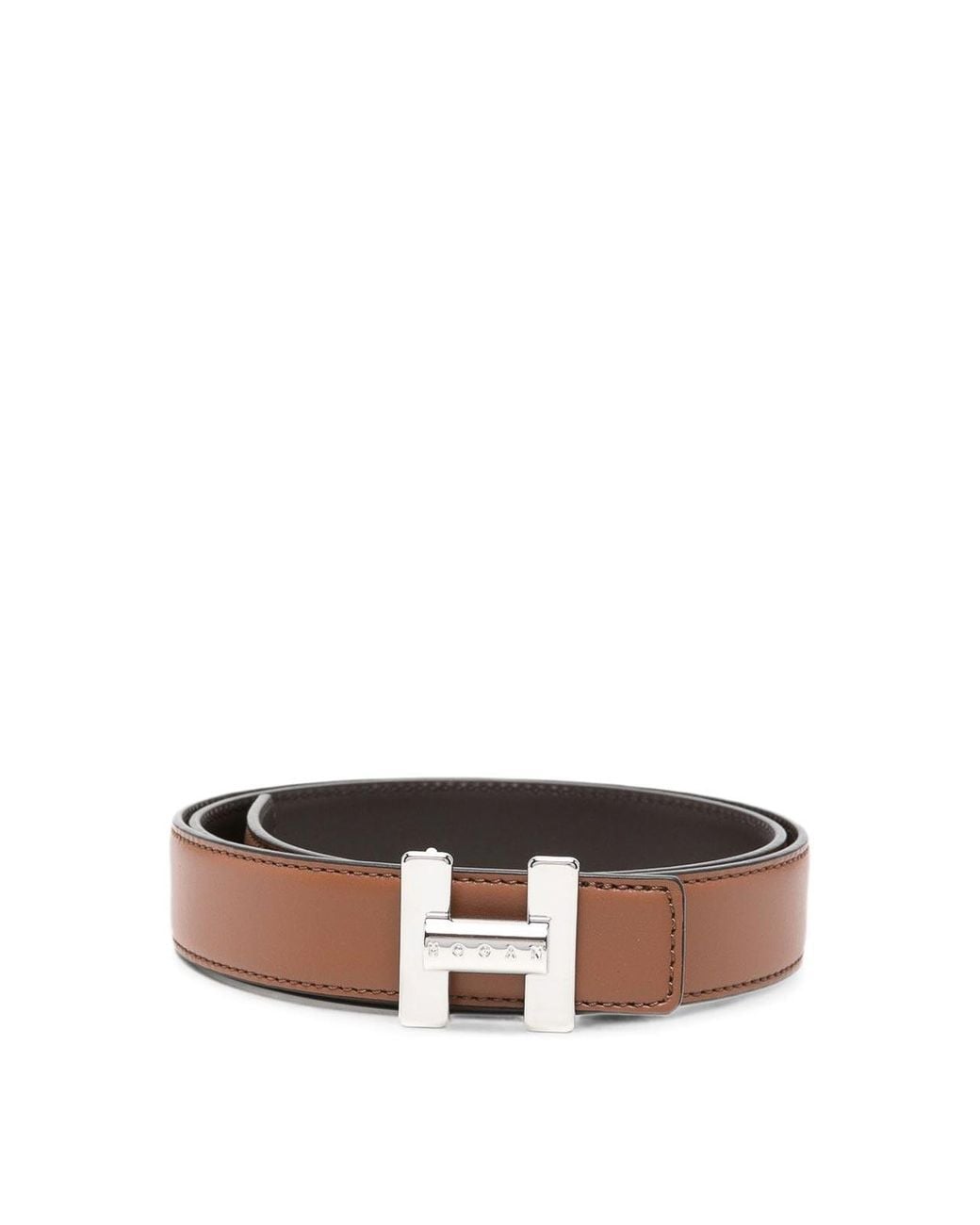 Hogan Brown Leather Belt