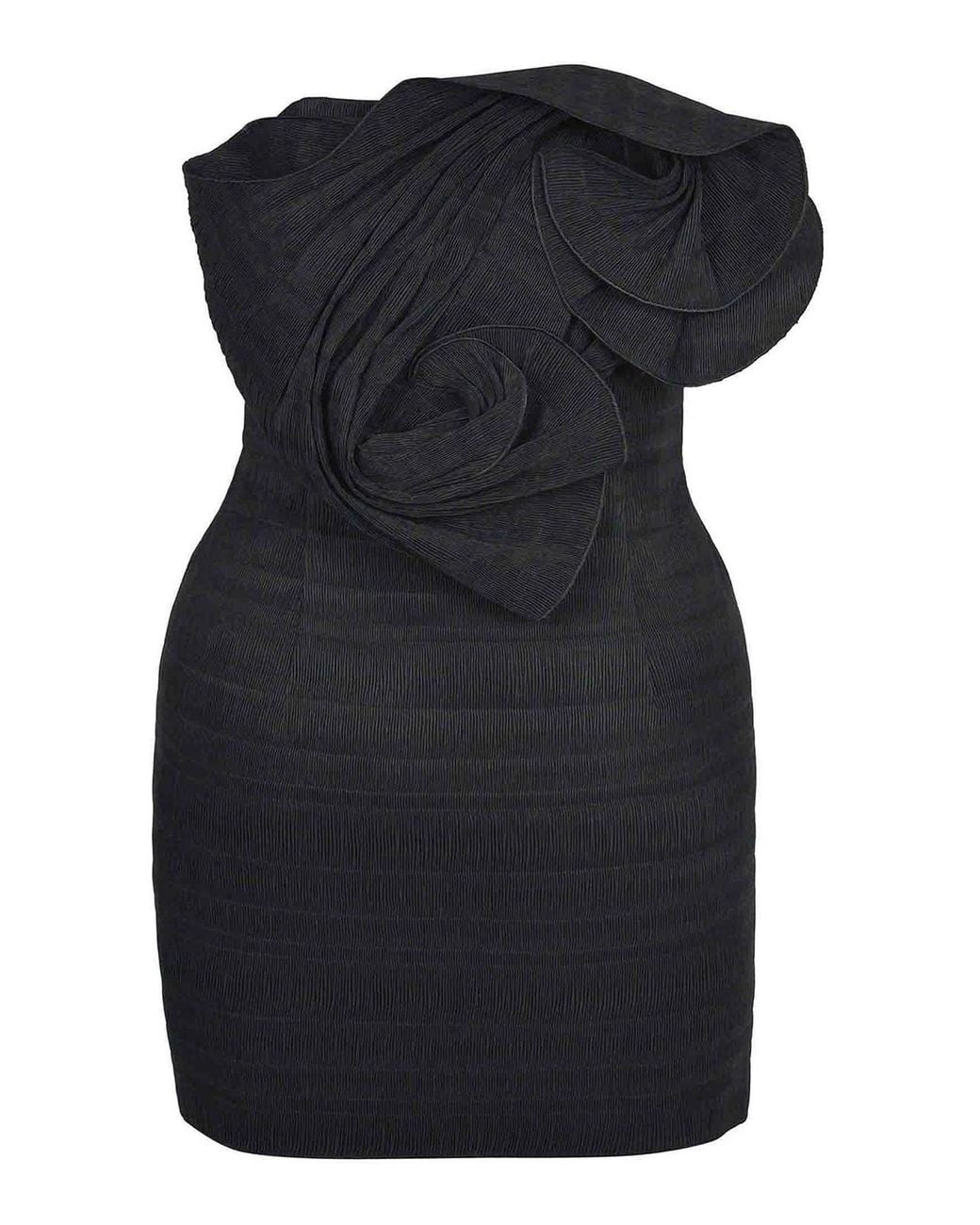 Magda Butrym Black Dress Made Of Polyester