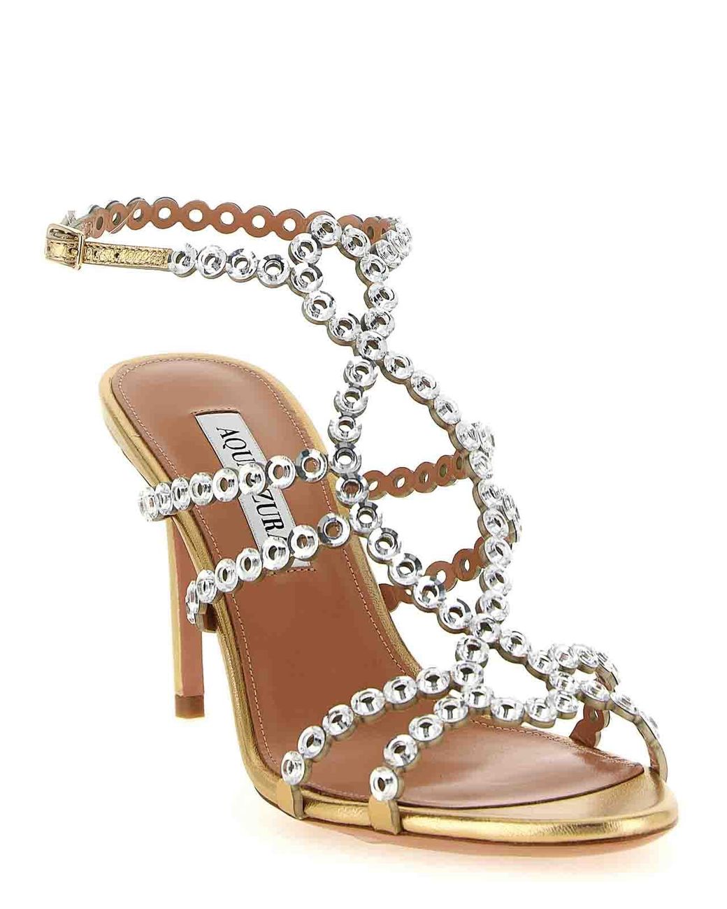 Aquazzura Metallic Mooncrush Sandals