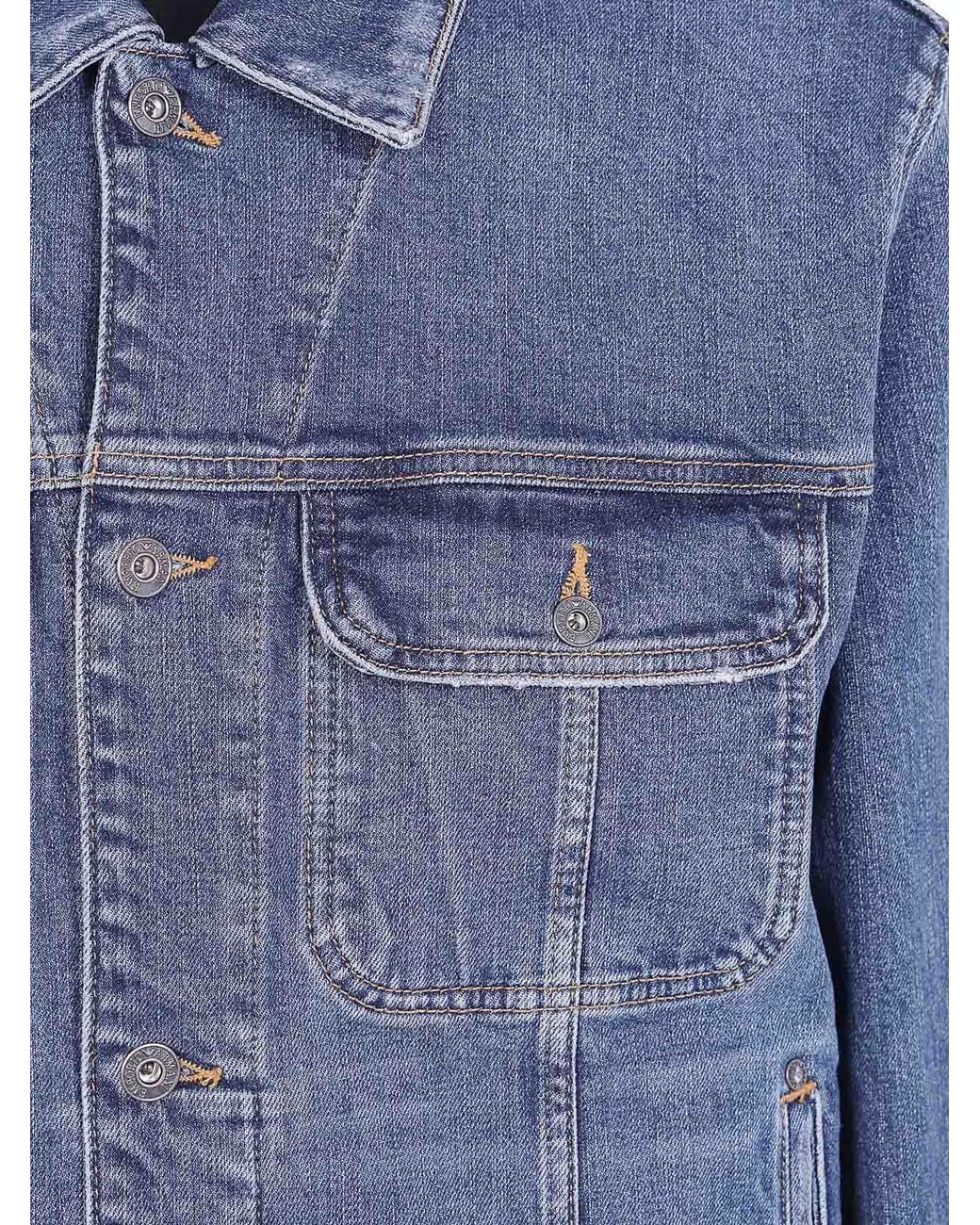Emporio Armani Blue Denim Classic Jacket for men