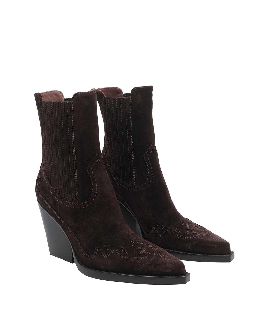 Paris Texas Black Dallas Texano Booties