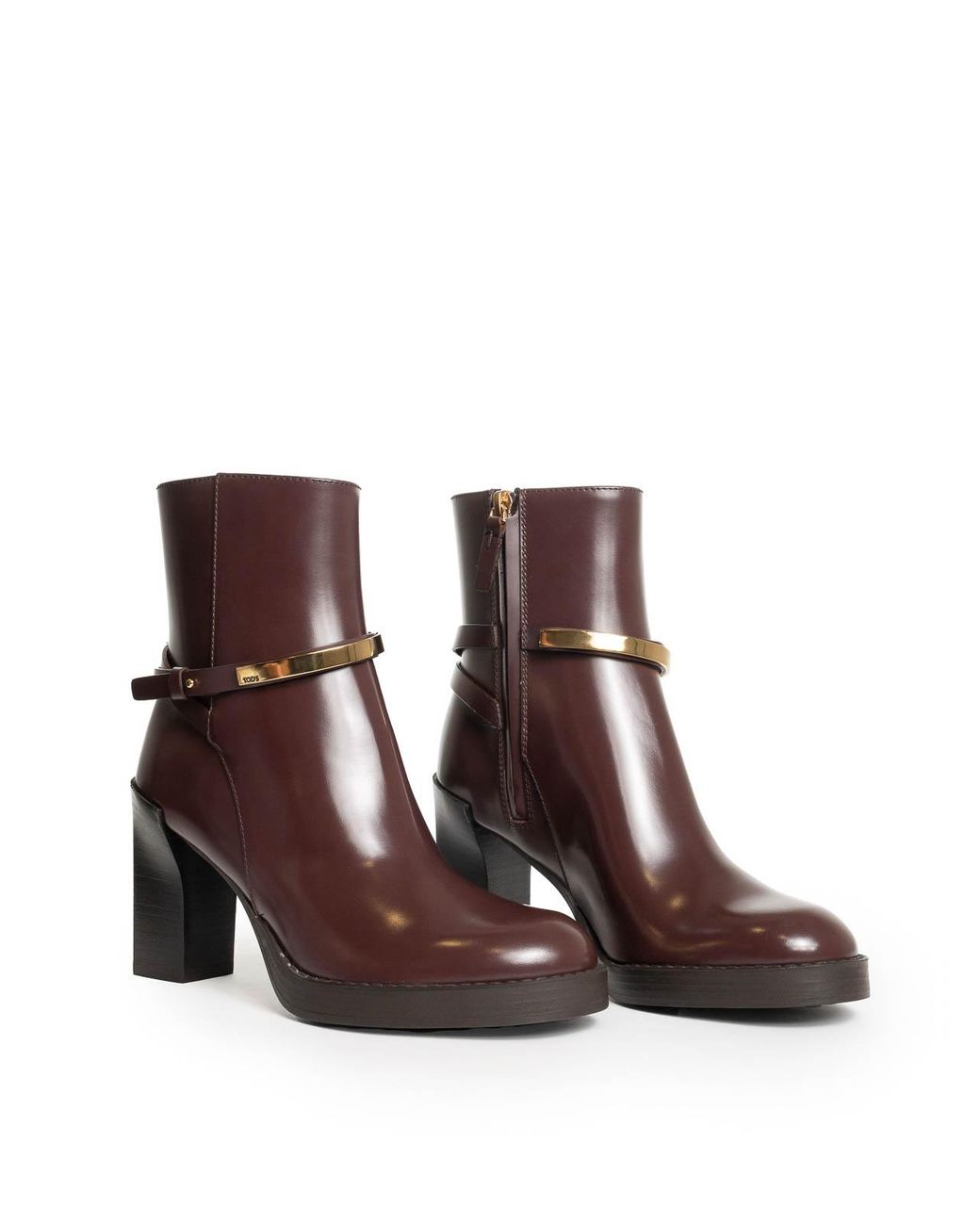 Tod's Brown Leather Ankle Boot