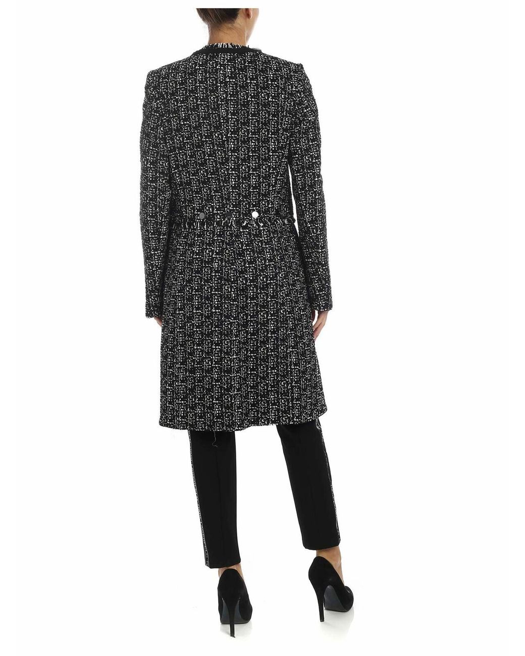 Abrigo Midi Karl Lagerfeld de color Black