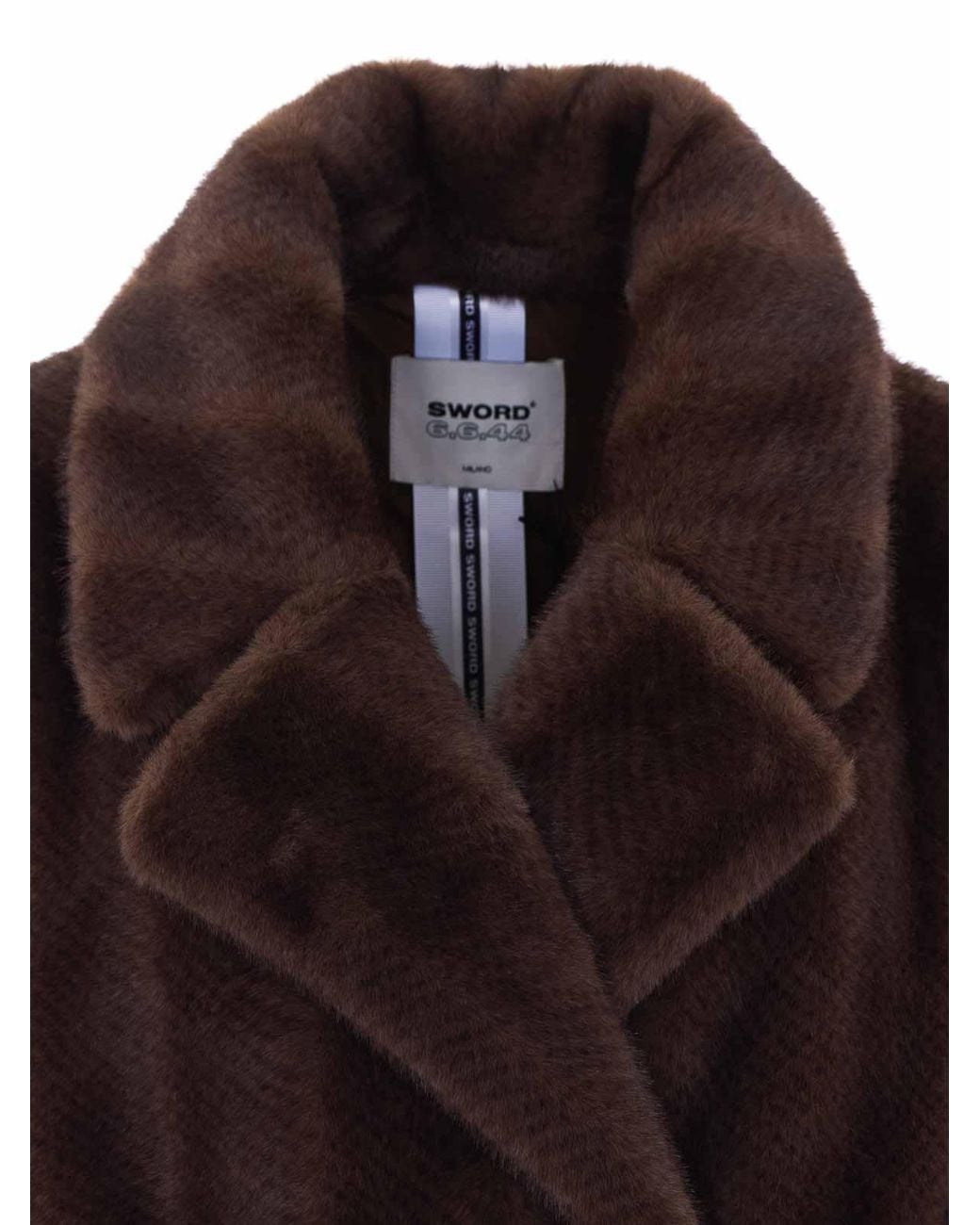 S.w.o.r.d 6.6.44 Brown Faux Fur Jacket