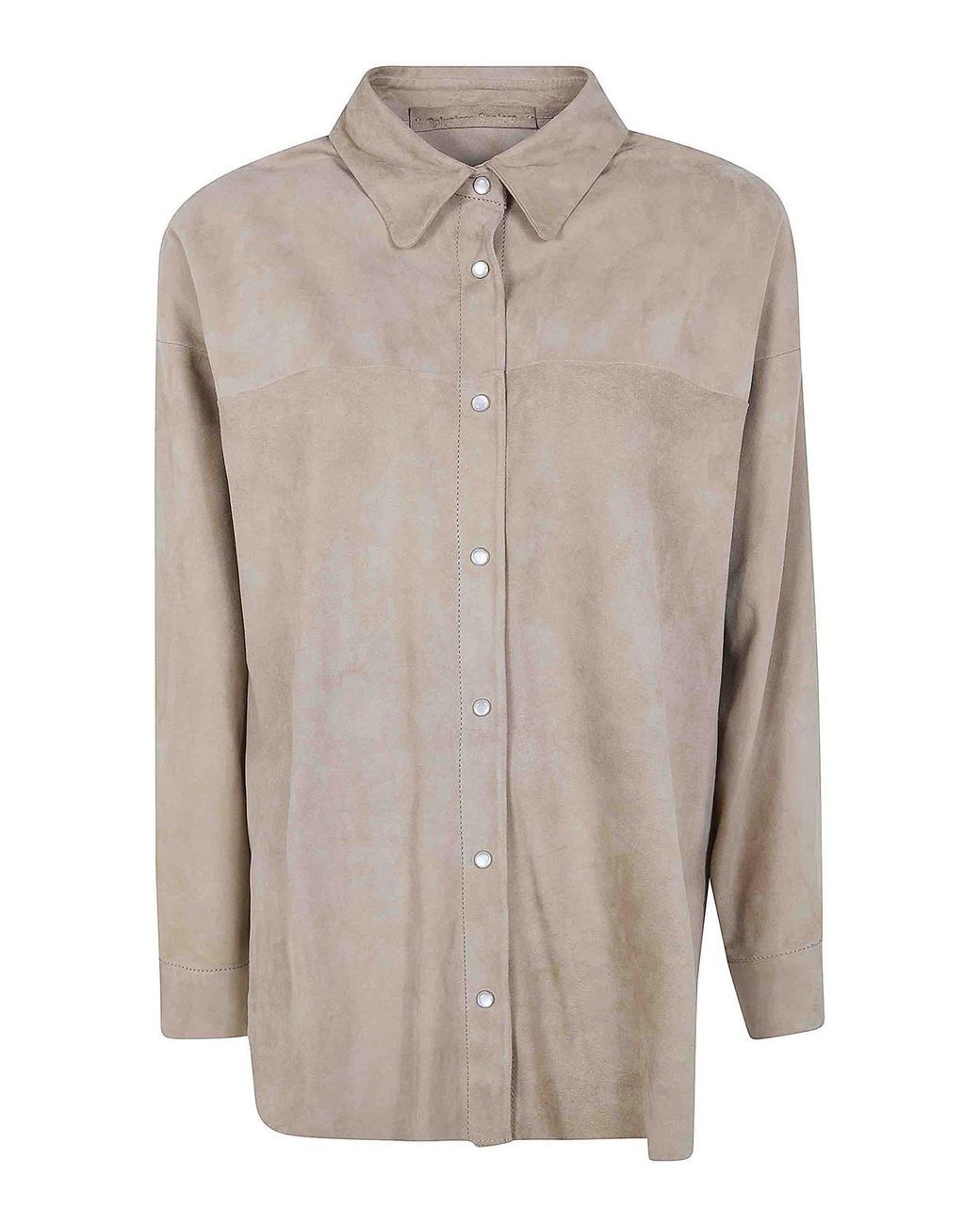 Salvatore Santoro Gray Fringes Shirt