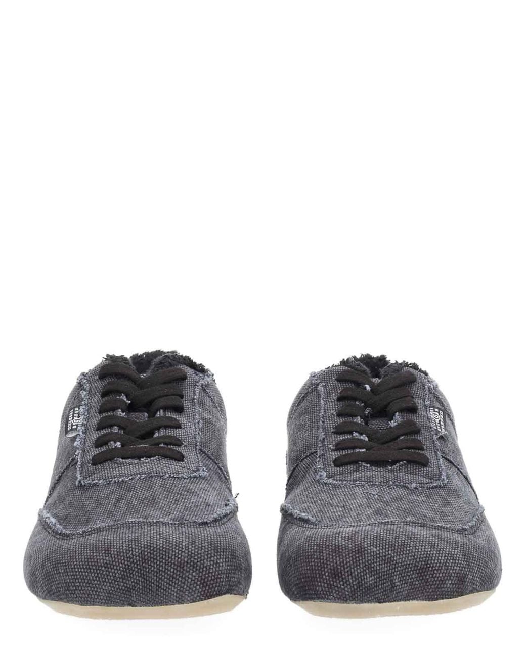 MM6 by Maison Margiela Gray Anatomical Canvas Sneaker for men