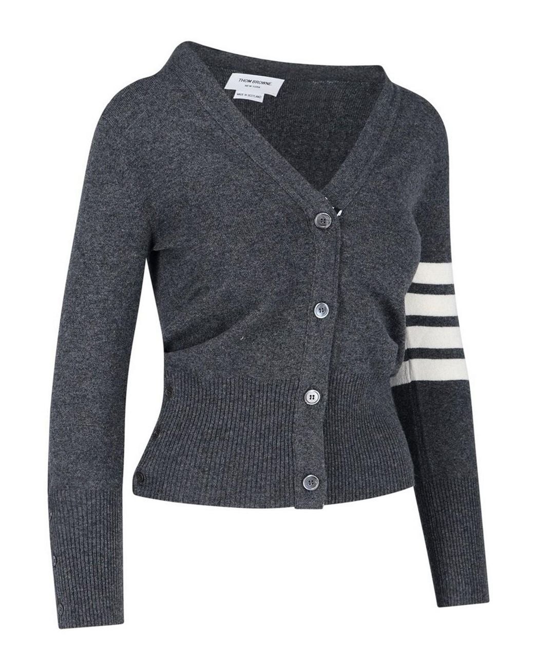 Thom Browne Blue 4-Bar Cashmere Sweater