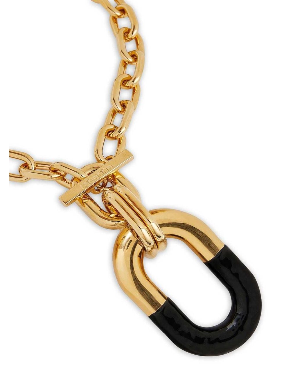 Rabanne Metallic Xl Chain Necklace