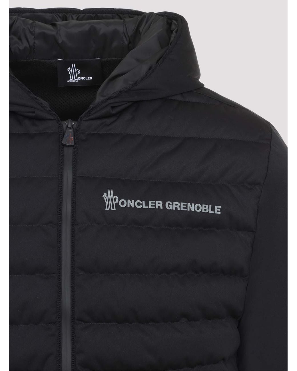 Moncler Black Grenoble Zip Up Cardigan Jacket for men
