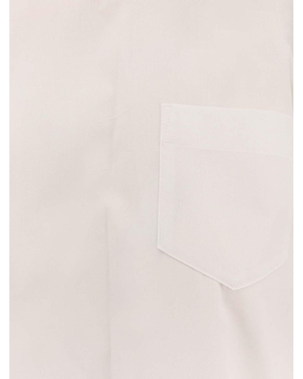 Sacai White Draped Dress