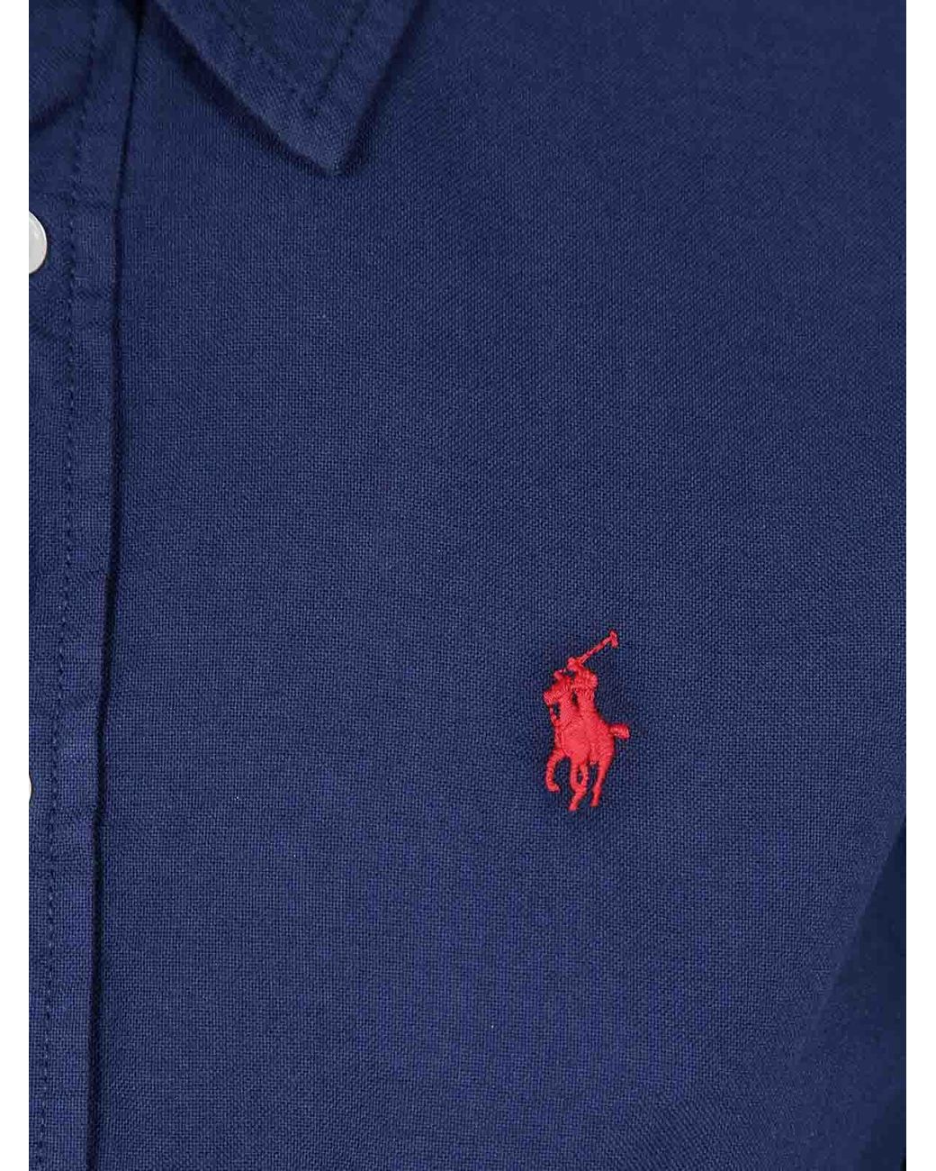 Polo Ralph Lauren Blue N Cory Long Sleeve Day Dress