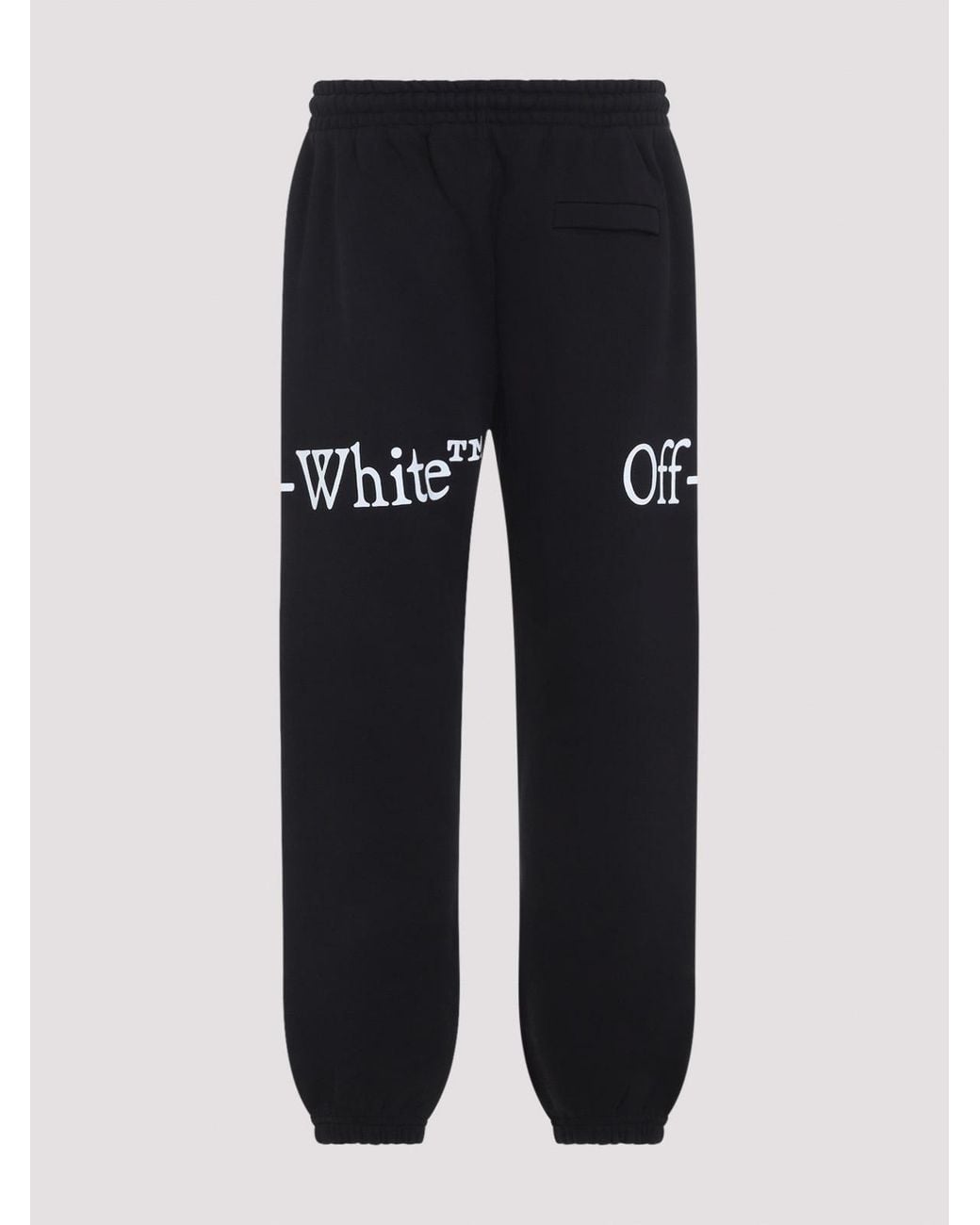 Off-White c/o Virgil Abloh Black Bookish Scarf Cuffed Sweatpants for men