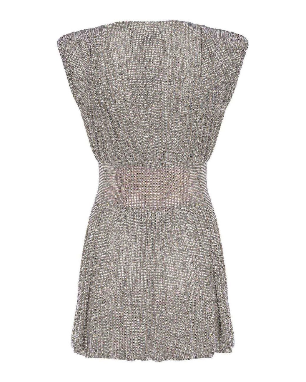 GIUSEPPE DI MORABITO Gray Dress Made Of A Poliamide