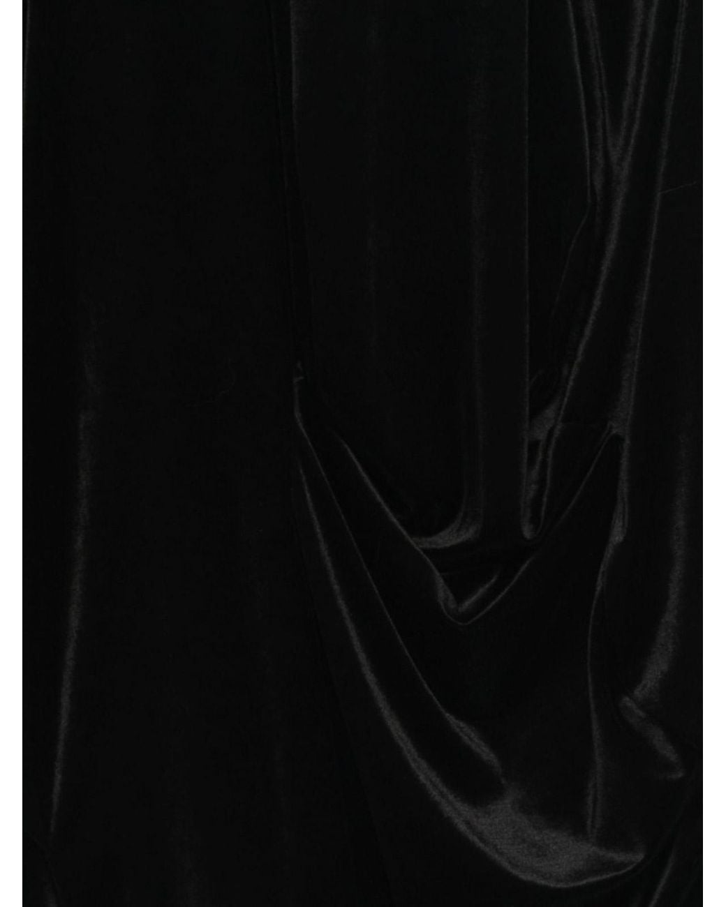 Comme des Garçons Black Sleeveless Draped Detail Asymmetric Hem T-Shirt