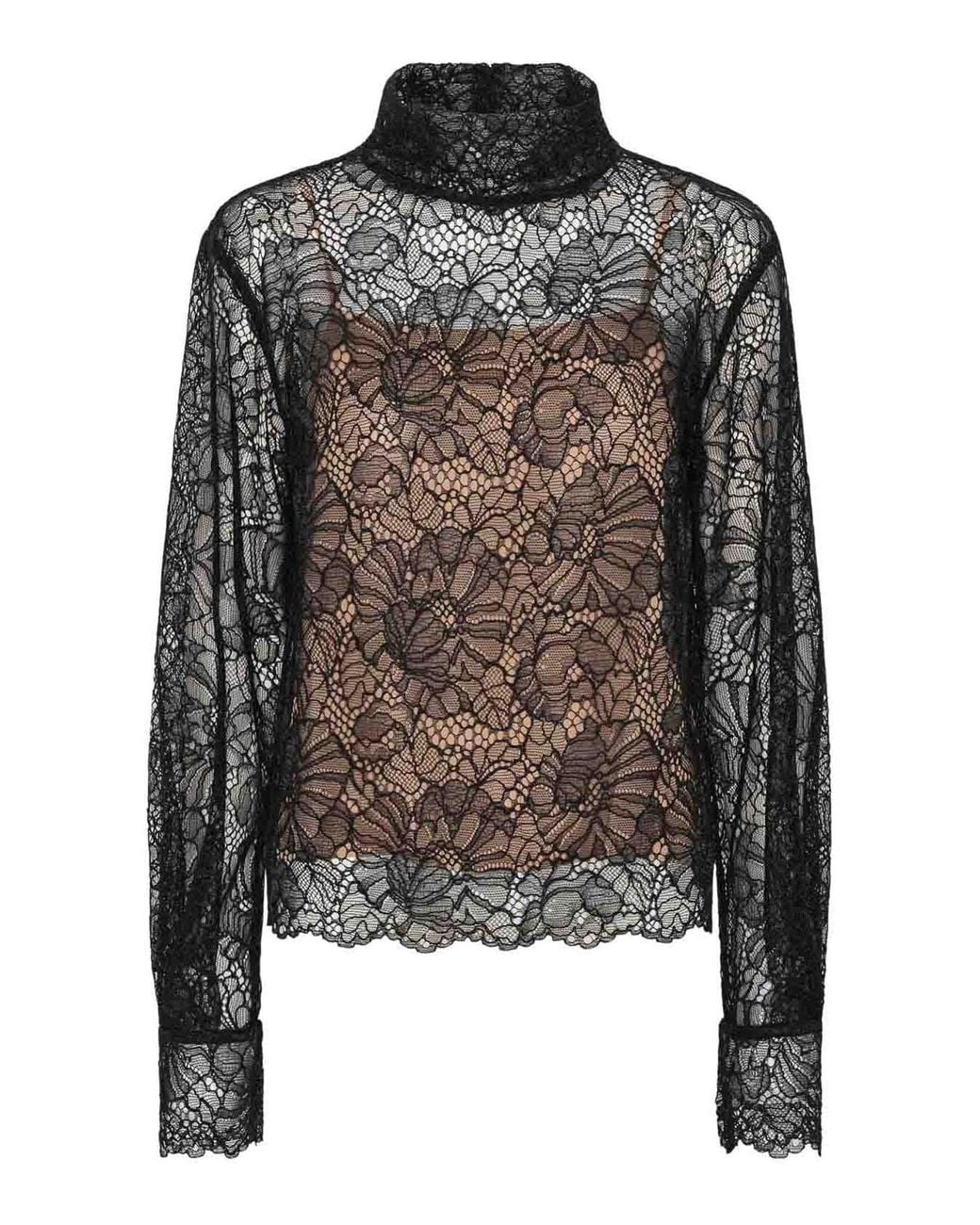 ROTATE BIRGER CHRISTENSEN Black Blouse