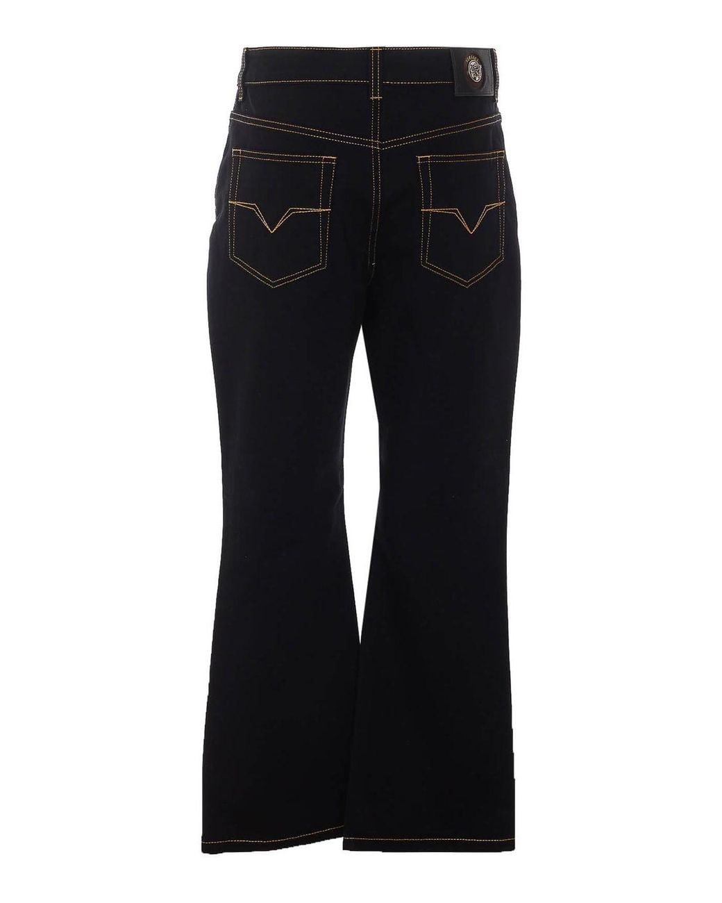 Vaqueros Rectos Versace de color Black