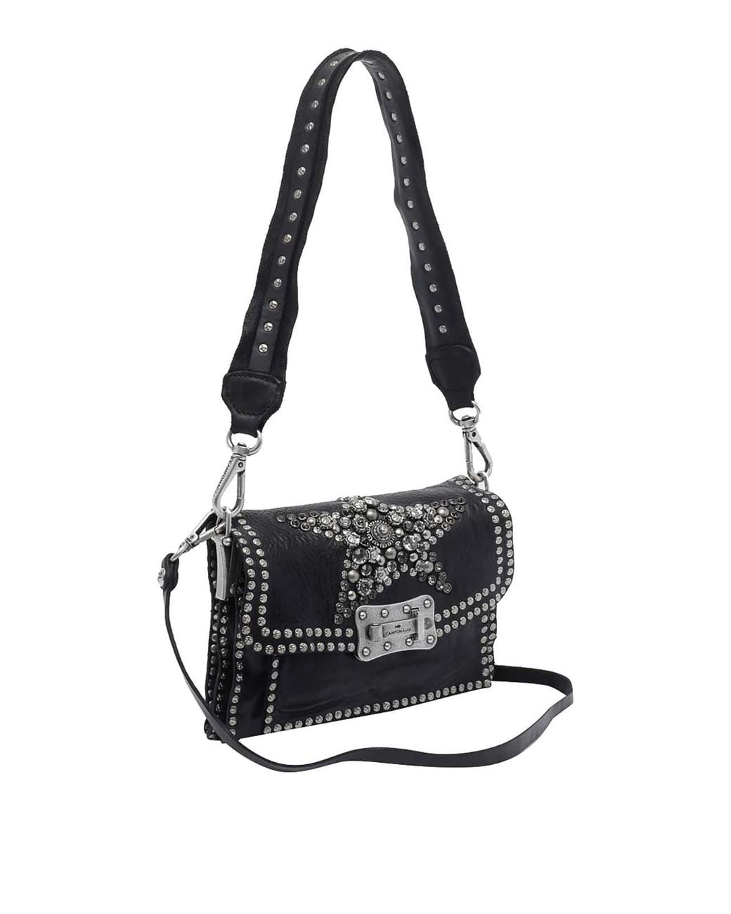 Campomaggi Black Agnese Crossbody Bag