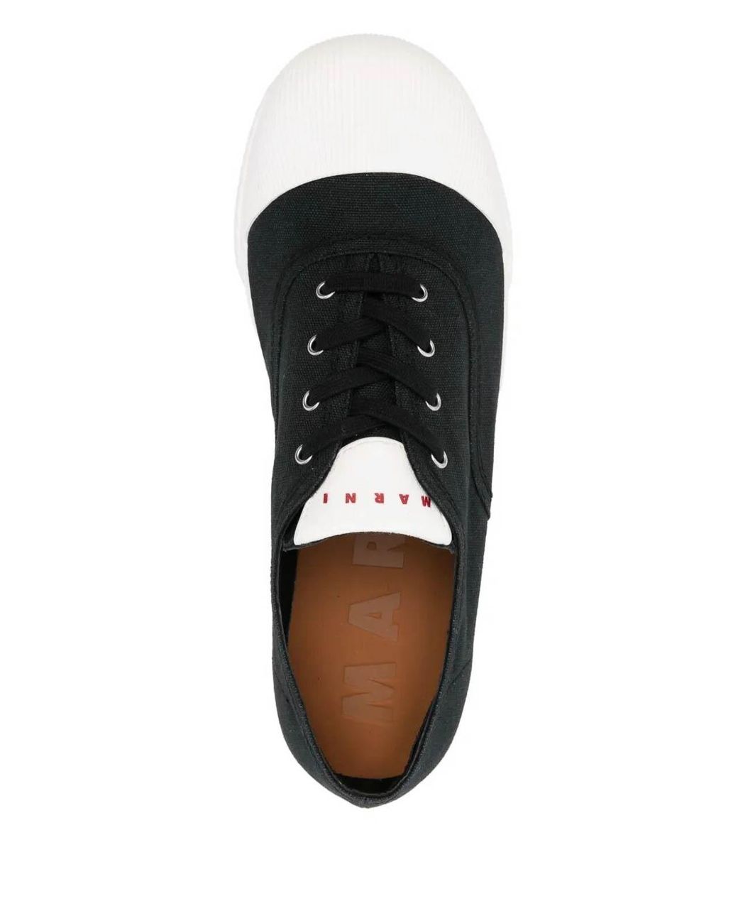 Marni Black Leather Sneakers for men