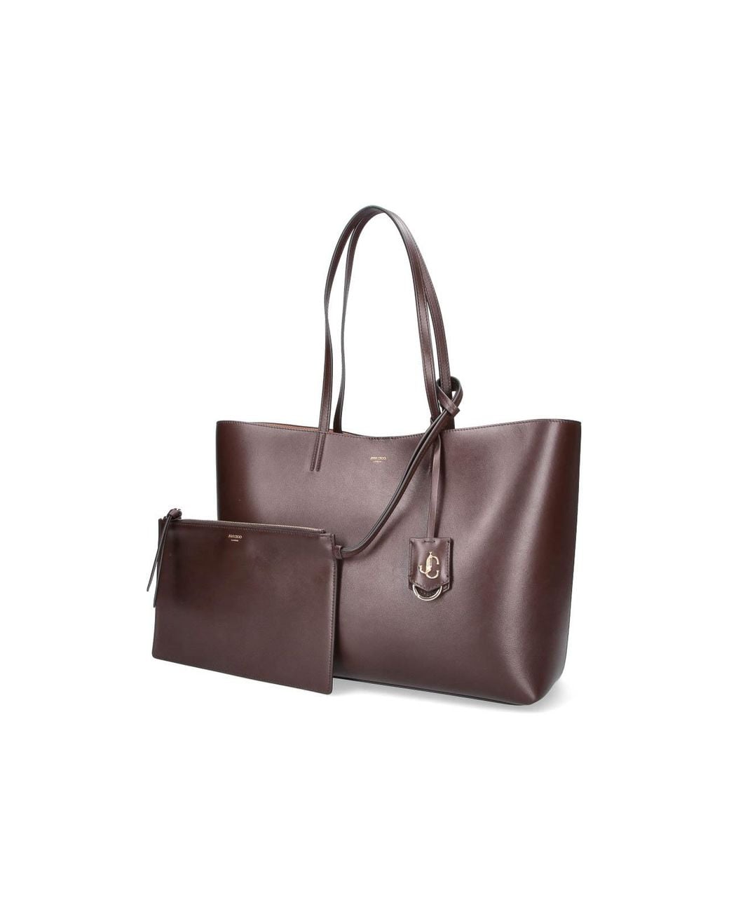 Jimmy Choo Brown Nine2Five East-West Tote Bag