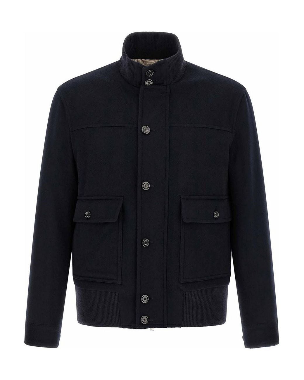 Lardini Blue Wool And Cashmere Jacket for men