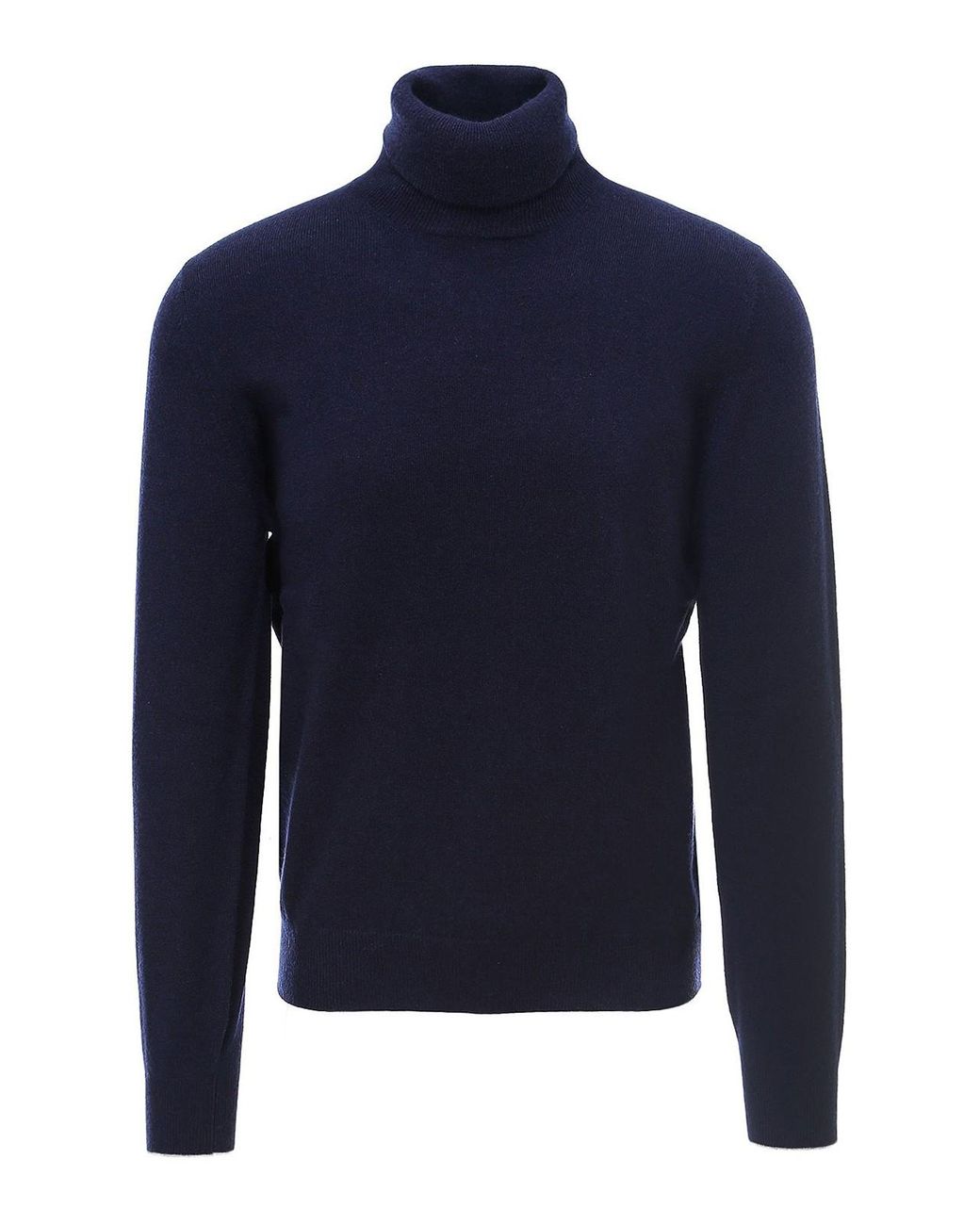 Brunello Cucinelli Blue Cashmere Turtleneck for men