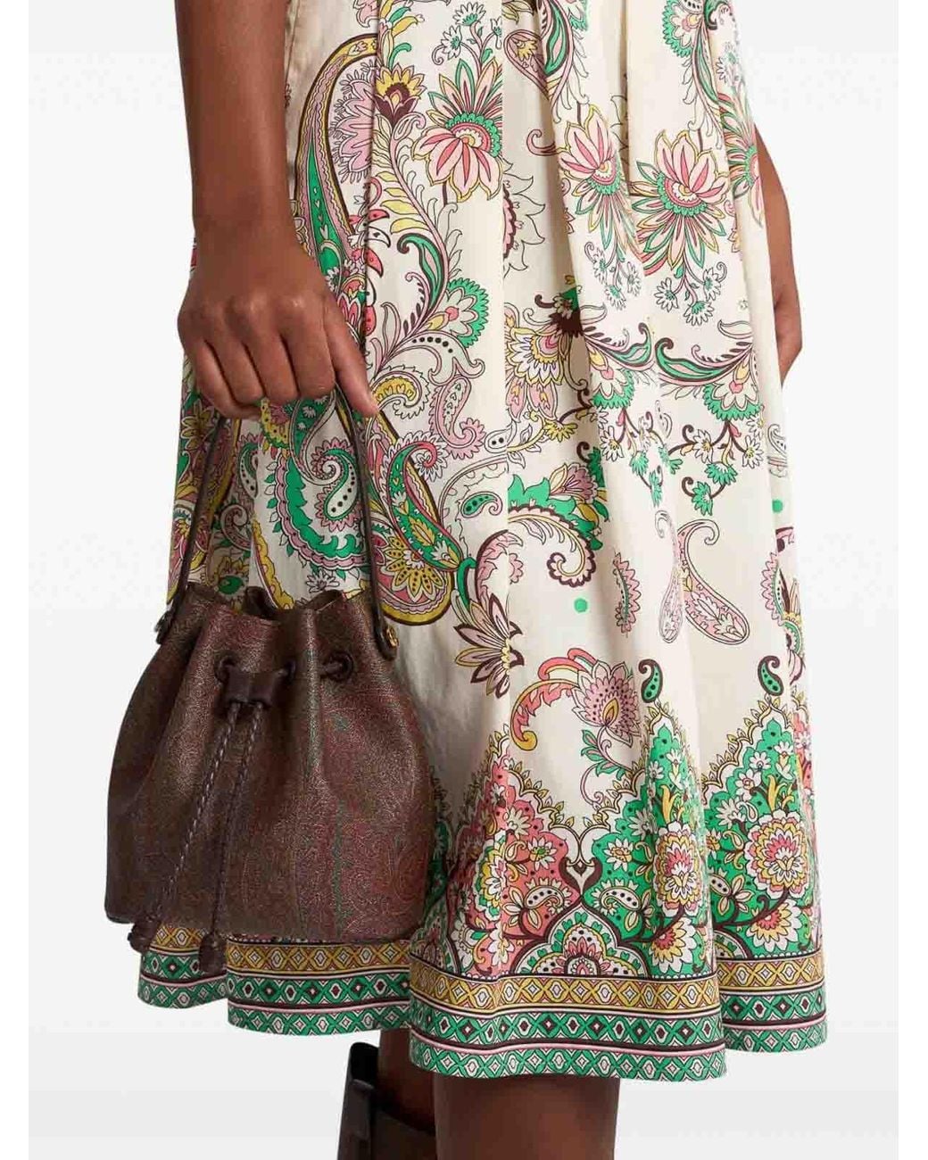 Etro Brown Bucket Bag Xs