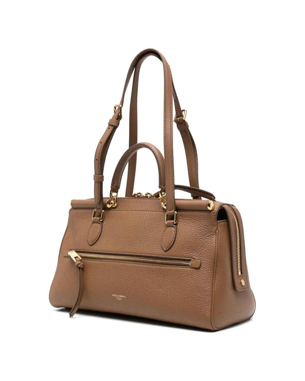 Dolce & Gabbana Brown Top Handle Bag