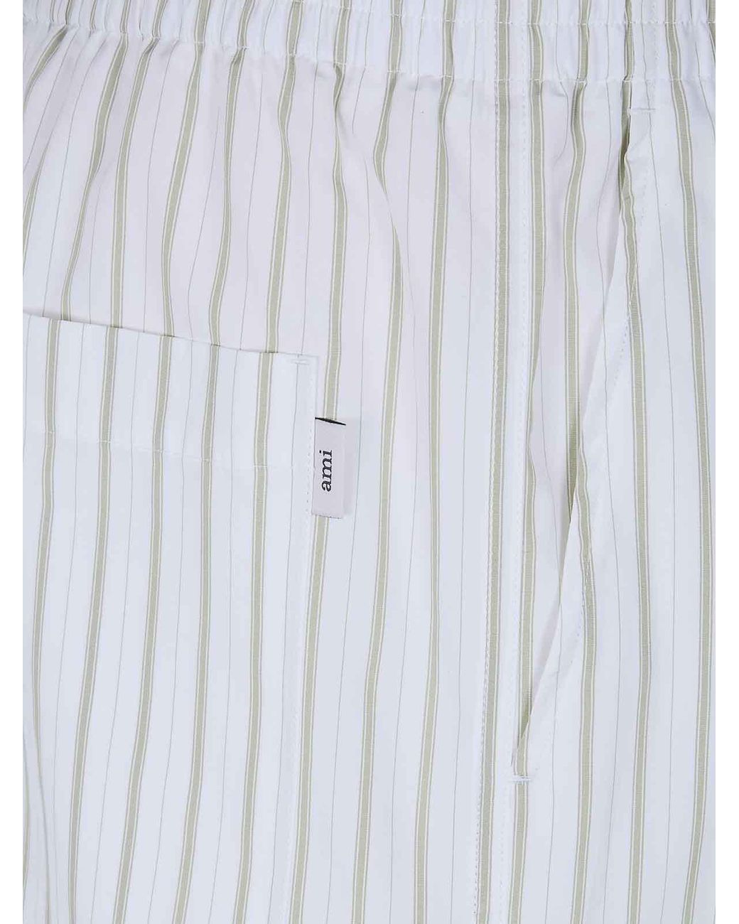 AMI White Elasticated Shorts