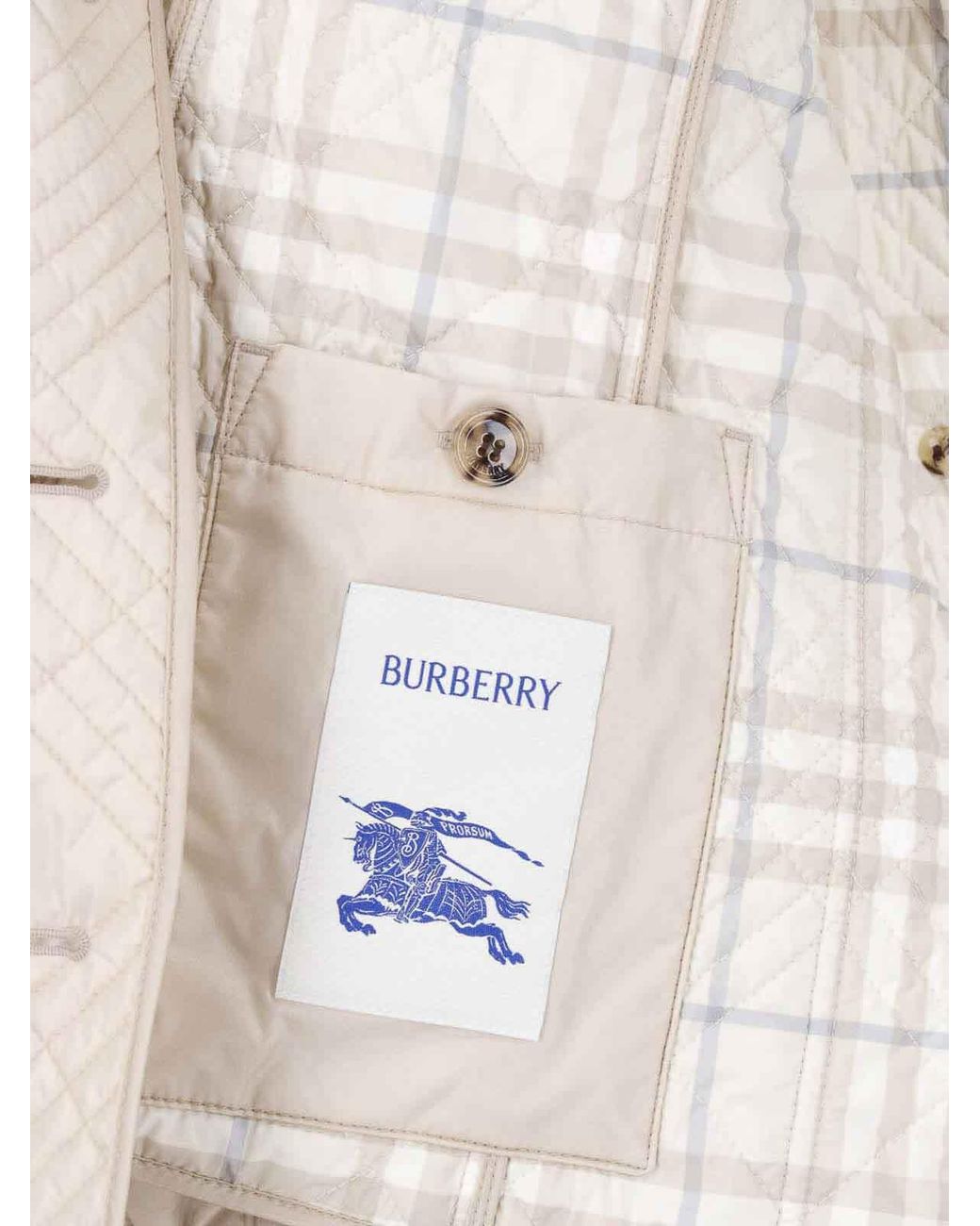 Burberry Natural Quilted Jacket