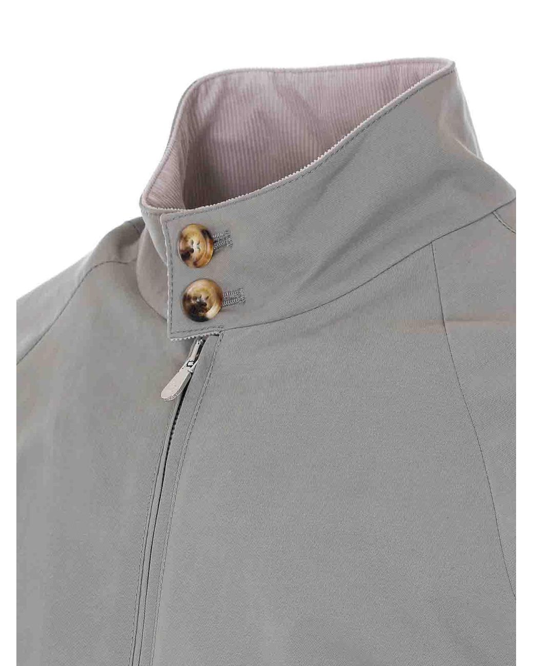 Brunello Cucinelli Gray Gabardine Jacket for men