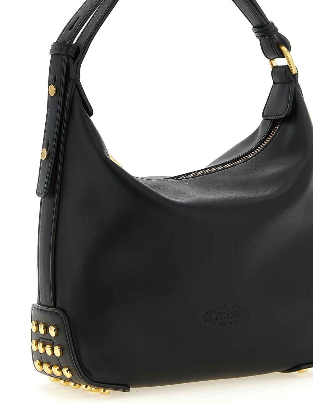 Tod's Black Metal Dots Mini Shoulder Bag