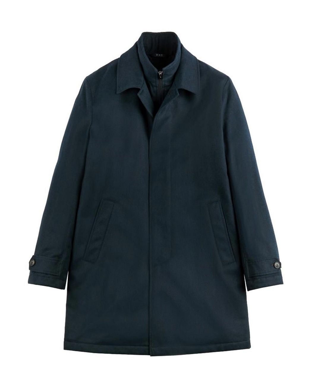Fay Blue Technical-Fabric Morning Coat for men