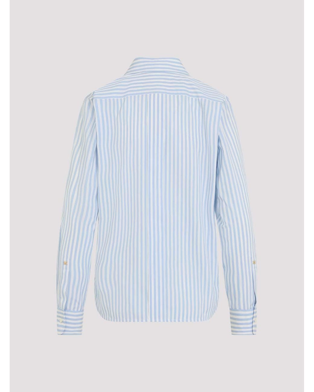 Max Mara Blue Accenni Striped Shirt