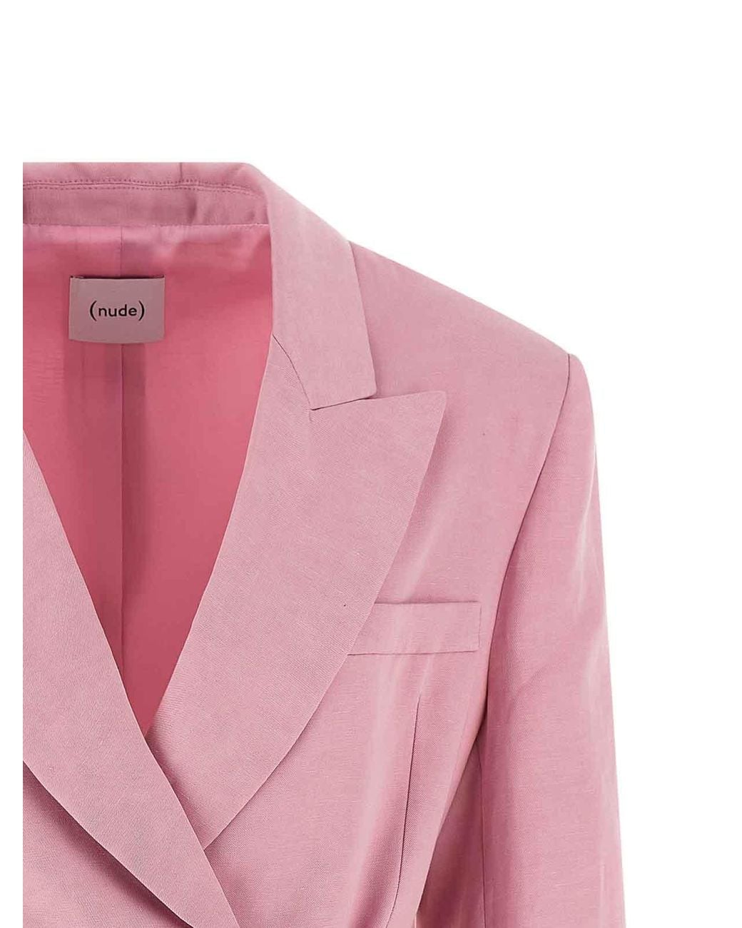 Nude Pink Belt Blazer
