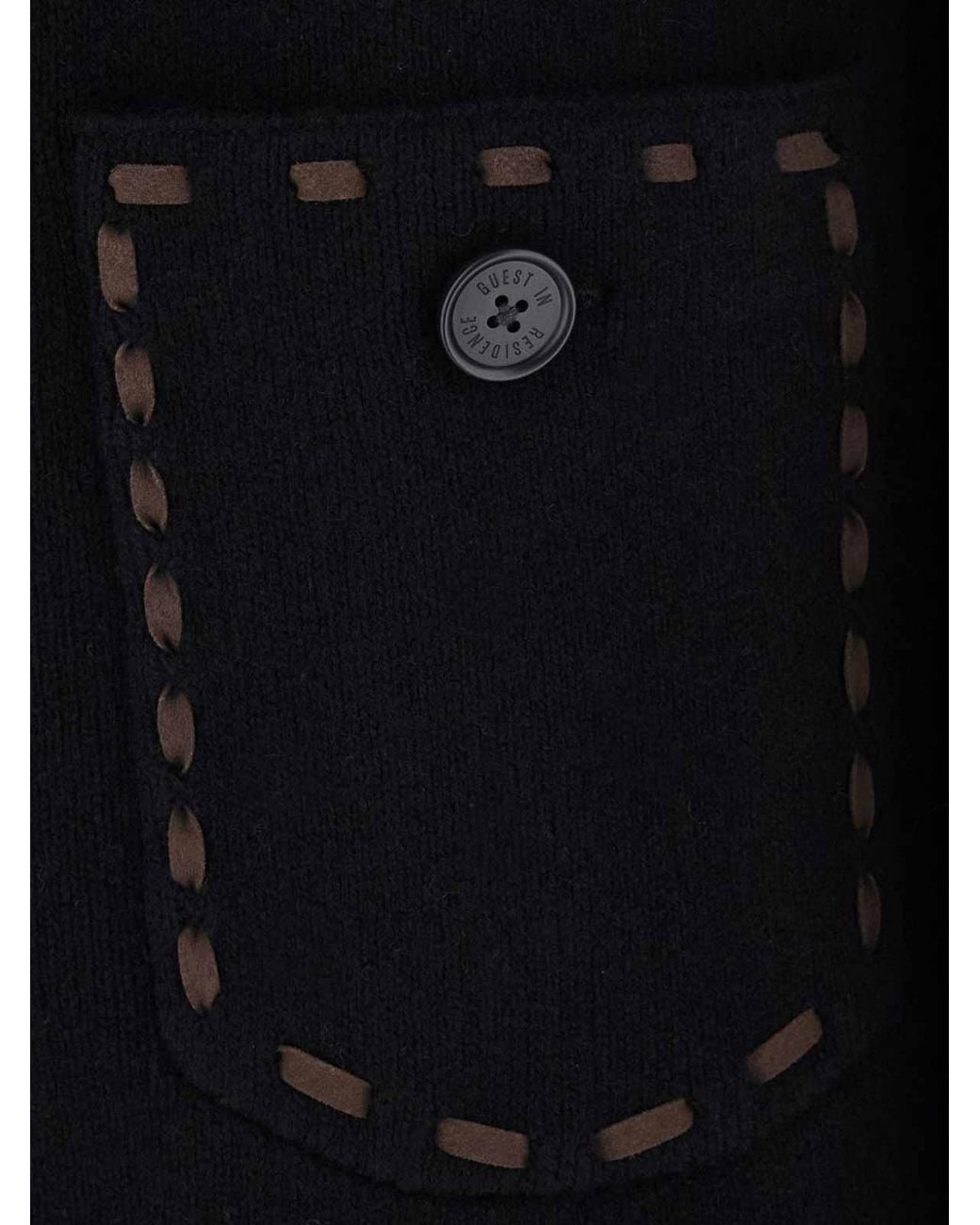 Guest In Residence Black Cashmere And Wool Western Jacket