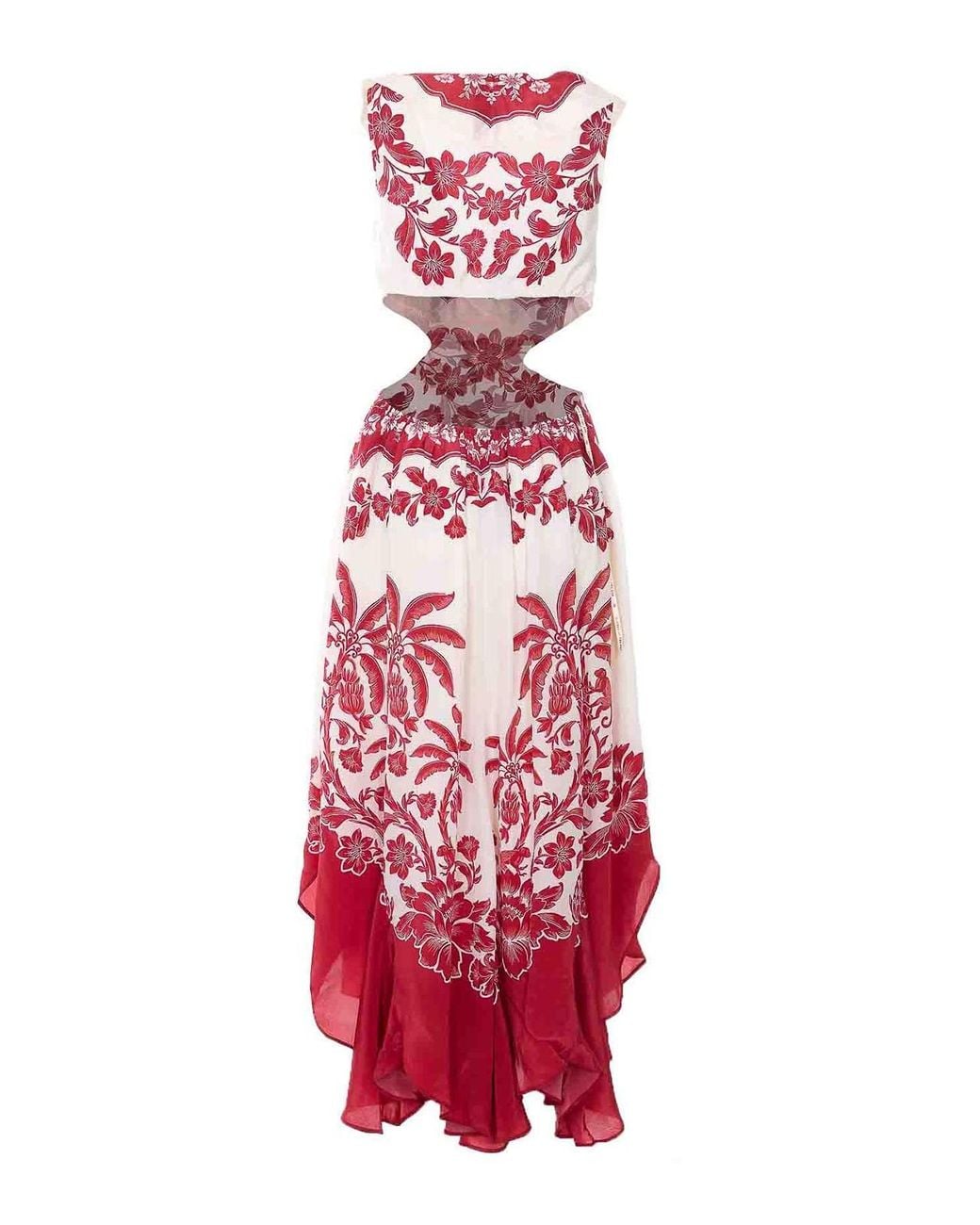 Farm Rio Red Long Dress
