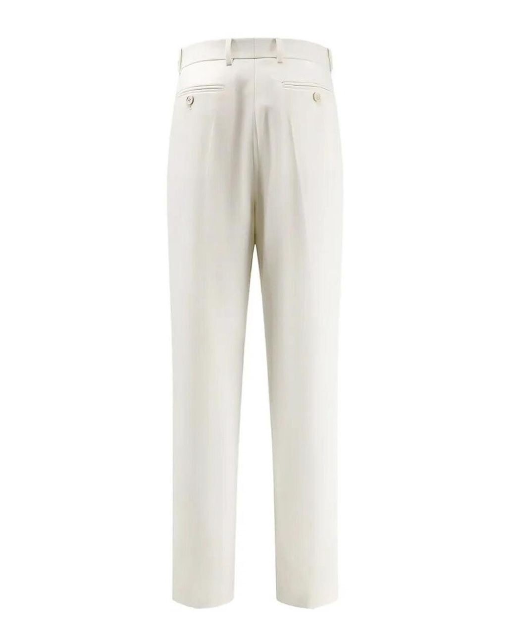 Givenchy White Double Pleat Pants