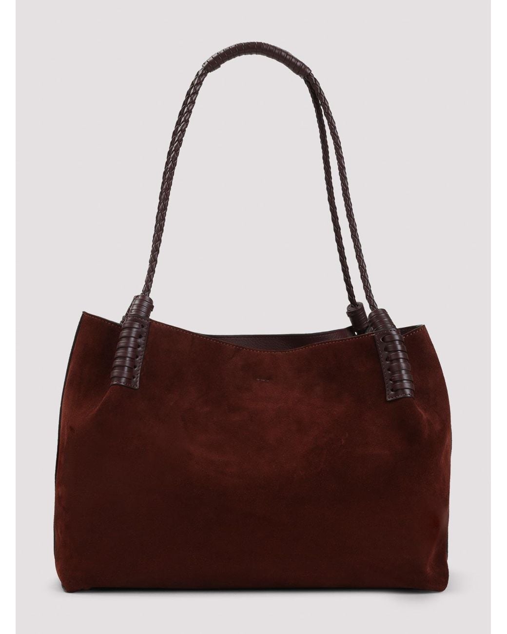 Etro Brown Libra Medium Suede Shopping Bag