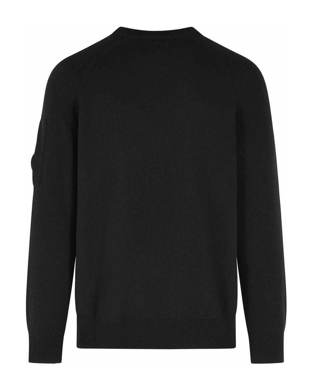 C P Company Black Wool Blend Sweater for men