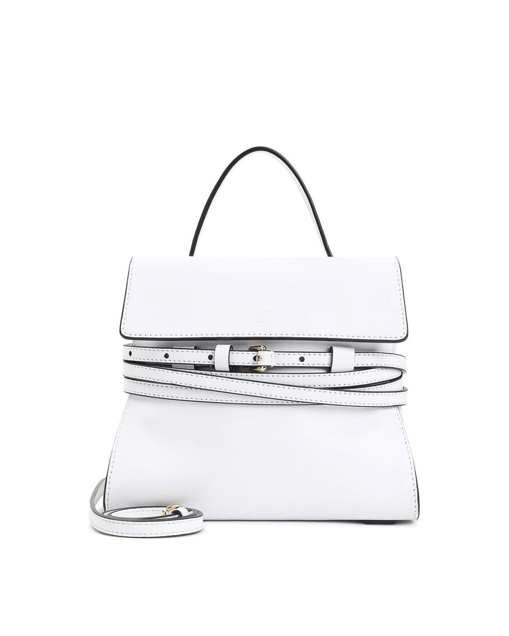 Moschino White Tie Me Shoulder Bag
