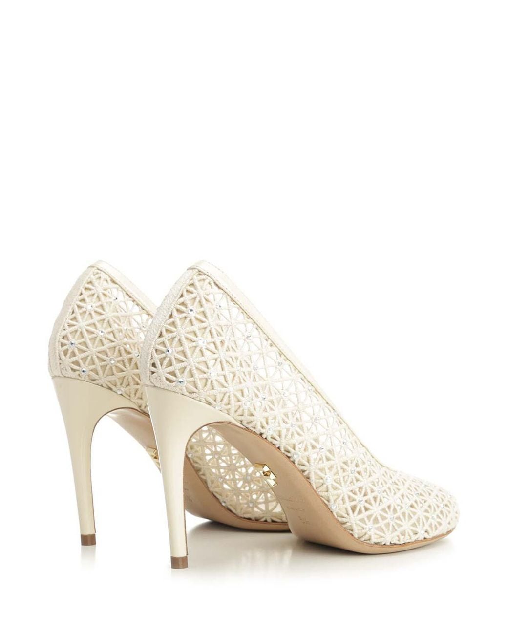 Ferragamo Natural Macramã Pumps