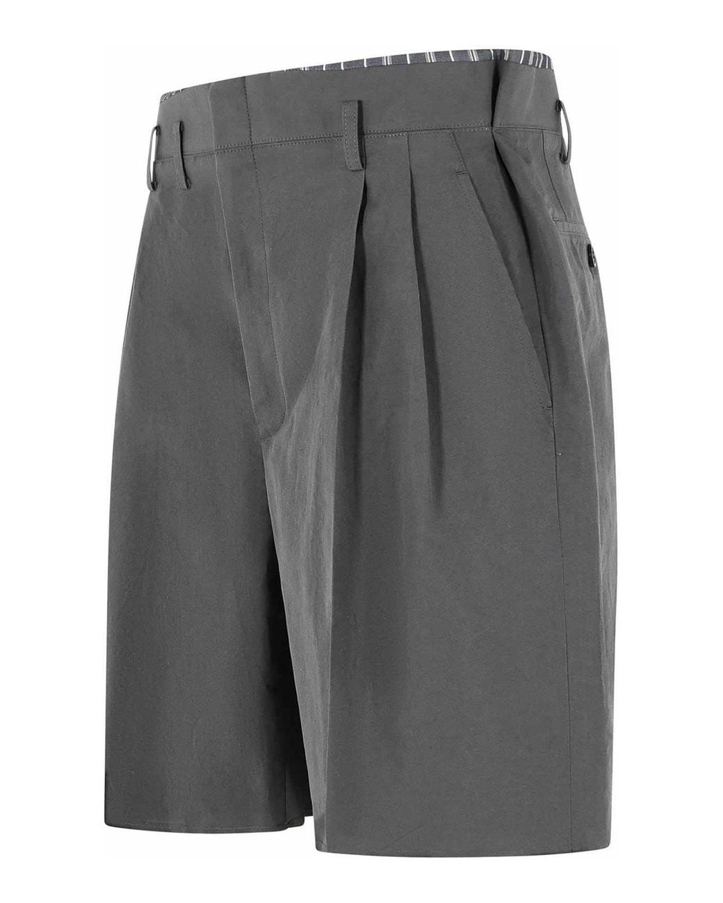 Maison Margiela Gray Cotton Blend Bermuda Shorts for men