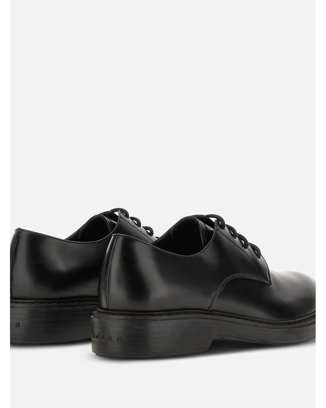 Hogan Black H704 Derby for men