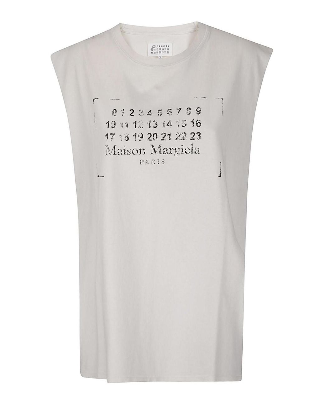 Maison Margiela Gray Distressed Cotton Tank Top