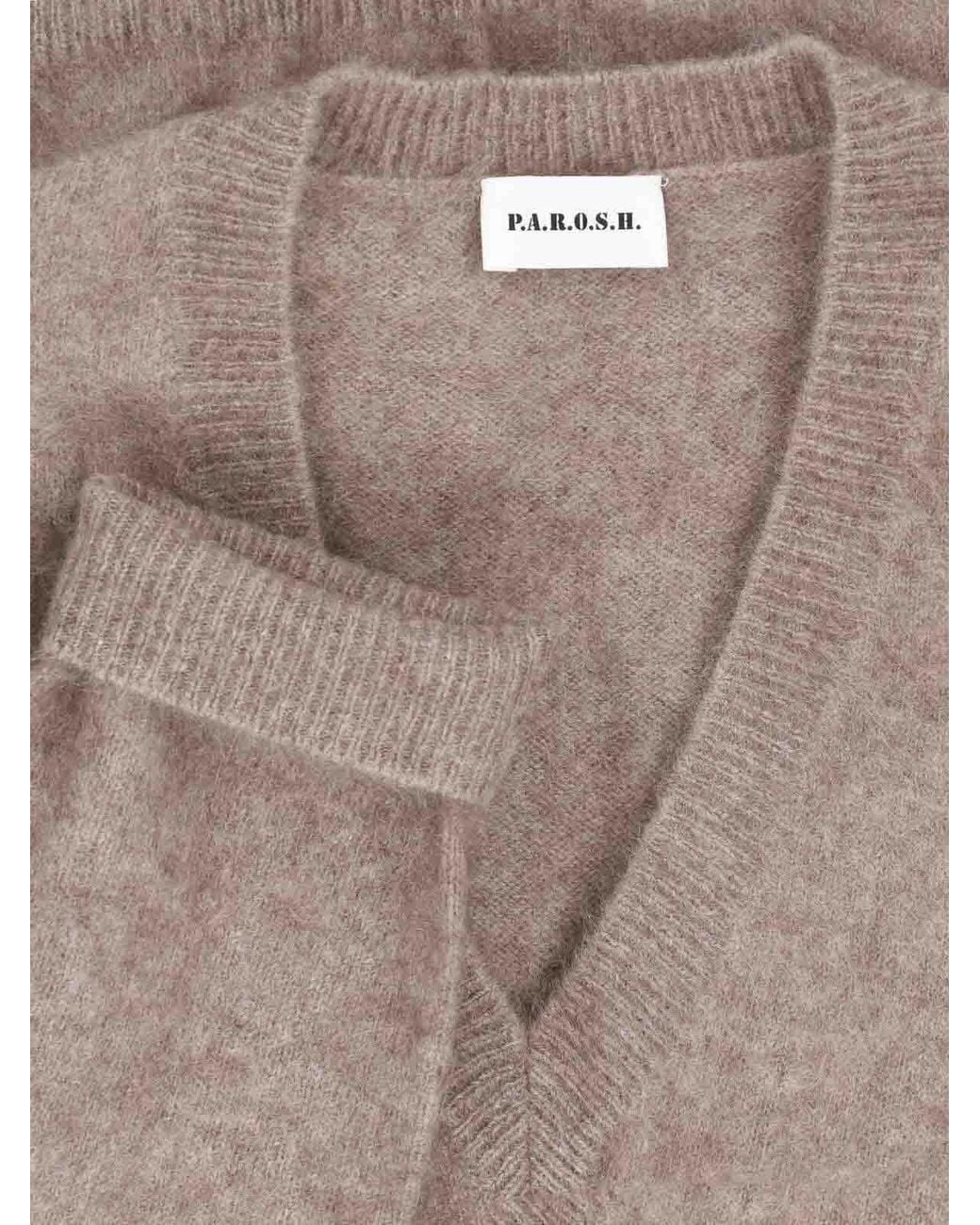P.A.R.O.S.H. Brown Wool Sweater